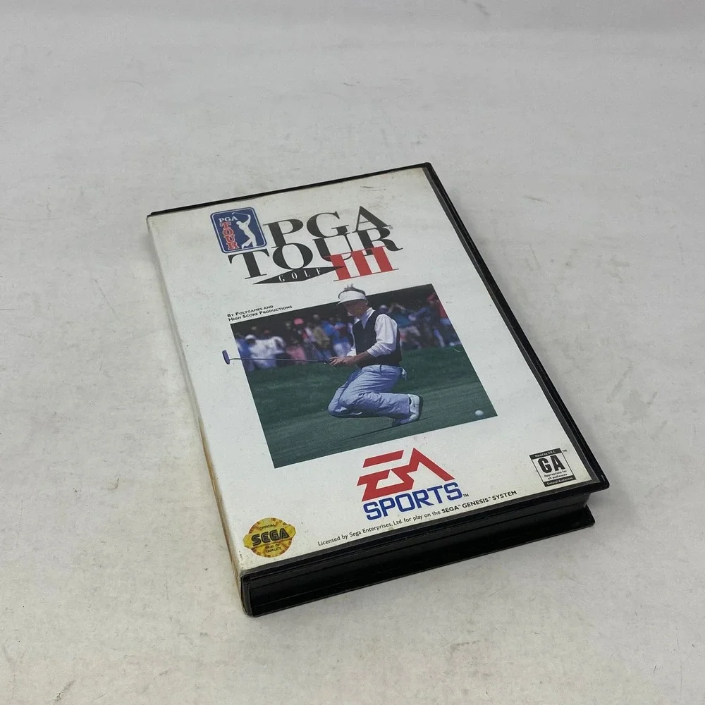 PGA Tour Golf III Sega Genesis EA Sports 1994 Case Cartridge 7427 16-Bit